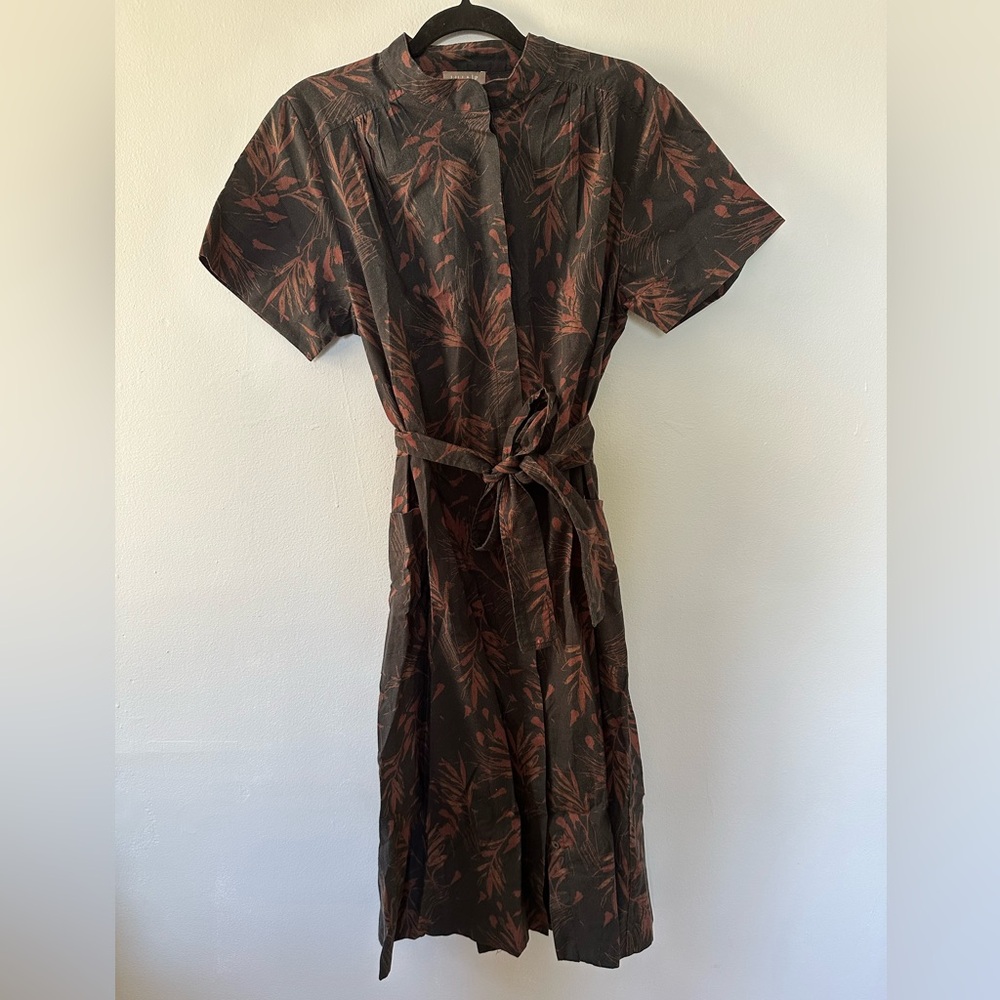 Lilla P Black and Brown Short Sleeve Dress